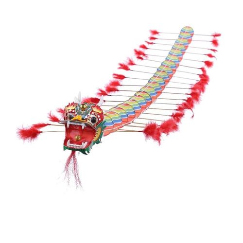 Cerf-Volant Dragon Chinois Pliable Pour Enfants, Jouets De Sport D'extérieur Amusants, Décoration Au Design Traditionnel Chinois, Jeux Volants, 1.7m