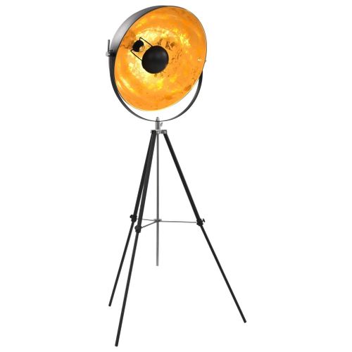 Vidaxl Lampadaire E27 Noir Et Doré 51 Cm