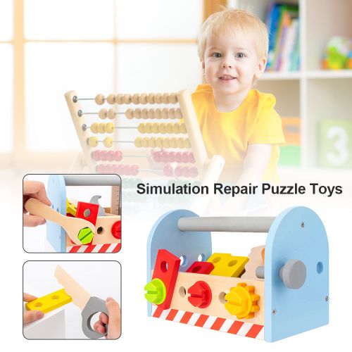 Ensemble D'outils De Réparation Diy, Boîte À Outils Maison De Jeu, Puzzle, Boîte De Jouets Pour Enfants, Cadeau, Jouet Éducatif Précoce Pour Bébé
