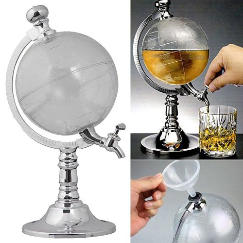 Décanteur À Vin Globe 3,5l, Distributeur D'alcool, De Bière, De Liqueur, Passoire, Distributeur De Boissons, Verseur Avec Robinet, Approvisionnement En Barre