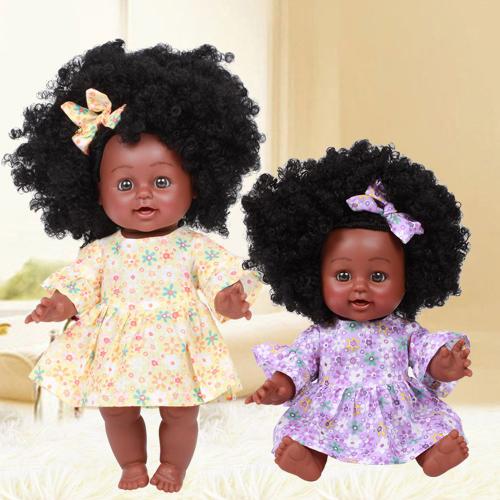 Jouets Afro-Américains Pour Bébés En Émail Noir, Poupée Réaliste Pour Enfants, Cadeau De Noël