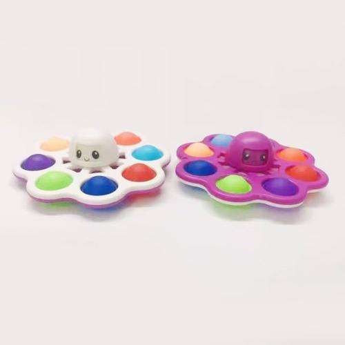 Retournement De La Pieuvre Fidget Spinner, Jouet Anti-Stress, Changement De Visage, Spinner, Push Bubble Squeeze, Jouets Sensoriels, Cadeau Pour Enfants