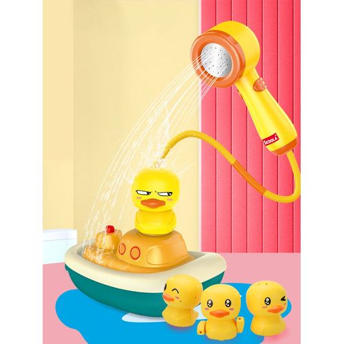Jouet De Bain Pour Enfant, Musique Légère, Canard Arc-En-Ciel, Jet D'eau, Bateau Pirate, Douche, Jet D'eau