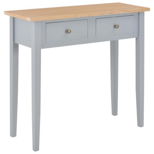 Table De Console Et Coiffeuse Gris 79x30x74 Cm Bois