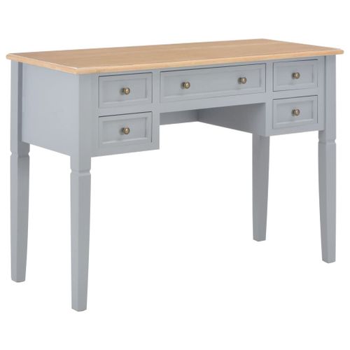 Bureau Gris 109,5 X 45 X 77,5 Cm Bois
