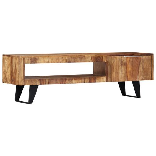 Meuble Tv 140x30x40 Cm Bois Massif De Sesham - Vidaxl