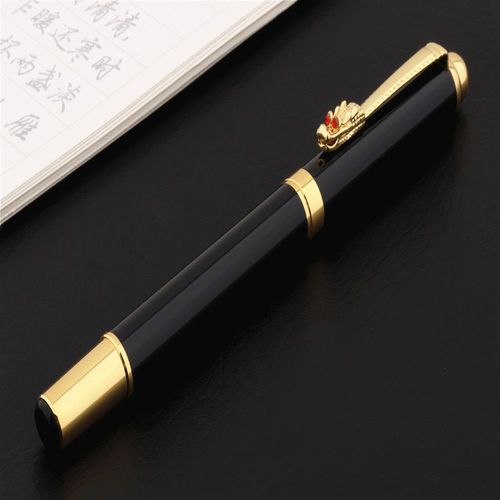 Stylo À Bille Roulante Dragon Oriental 7026 De Luxe, Stylo À Pointe Moyenne, Fournitures Scolaires Pour Étudiants