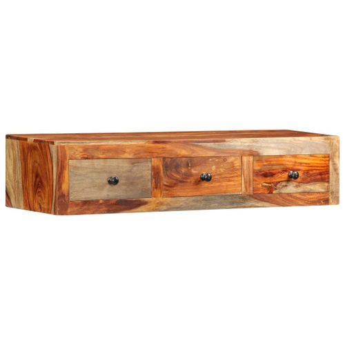 Vidaxl Table Console Murale 100x25x20 Cm Bois De Sesham Massif
