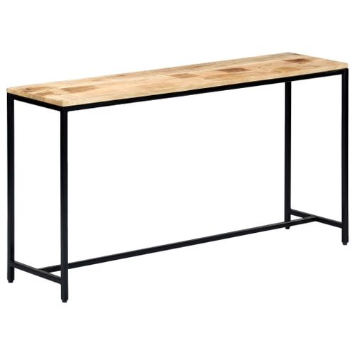Table Console 140 X 35 X 76 Cm Bois De Manguier Massif Brut - Vidaxl