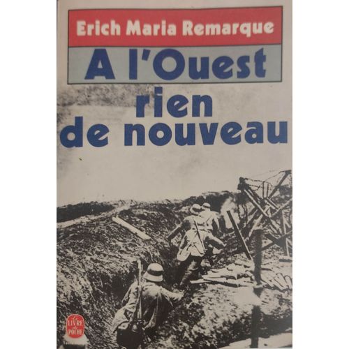 A L'ouest Rien De Nouveau - Erich Maria Remarque