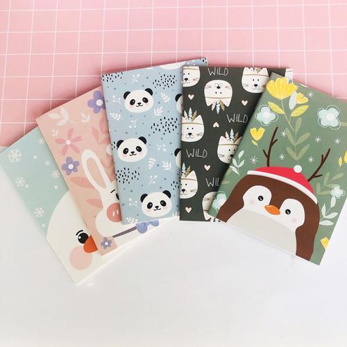 Mini Carnet De Poche Portable, Kawaii, Panda, Pingouin, Lapin, Papeterie Cadeau De Promotion