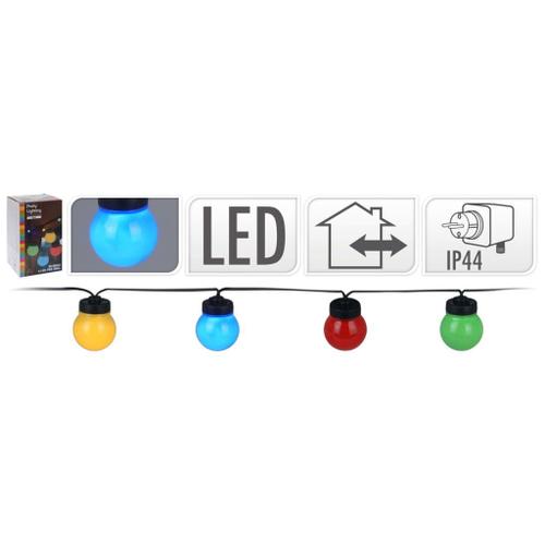 Guirlande Lumineuse Edm - Style Guinguette - Multicolore - 20 Ampoules Led - 12,5 M - 71179