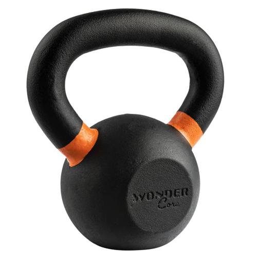 Wonder Core Kettlebell De Force Revêtu 6 Kg Noir Et Orange