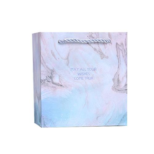 Sac Cadeau En Papier Dégradé De Ciel Bleu Galaxie, 10 Pièces, 20*20*8cm, Sacoche De Rangement Pour Papeterie