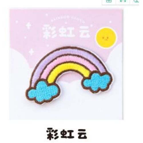 Autocollant De Broderie Lapin Univers Mignon, Étiquette De Décoration Planète Lapin, Accessoires De Patch