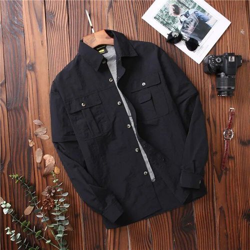 Ensemble Chemise Et Pantalon À Jambe Droite À Séchage Rapide Pour Hommes,Manches Courtes,Poignées Amovibles,Solide,Sport,Couple,1 Pièce,2 Pièces