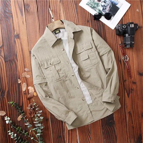 Ensemble Chemise Et Pantalon À Jambe Droite À Séchage Rapide Pour Hommes,Manches Courtes,Poignées Amovibles,Solide,Sport,Couple,1 Pièce,2 Pièces