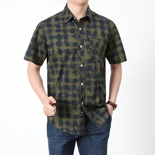 Chemises Décontractées En Coton Et Lin Pour Hommes,Col Montant,Document Solide Masculin,Manches Longues,Printemps Et Automne,Belles Chemises Pour Hommes,2024