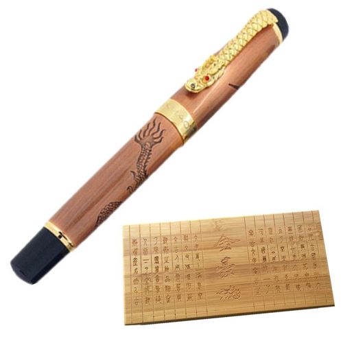 Stylo À Bille Dragon De Culture Traditionnelle Chinoise, Avec Recharge De 0.7mm, Bille De Luxe En Métal Avec Étui Original