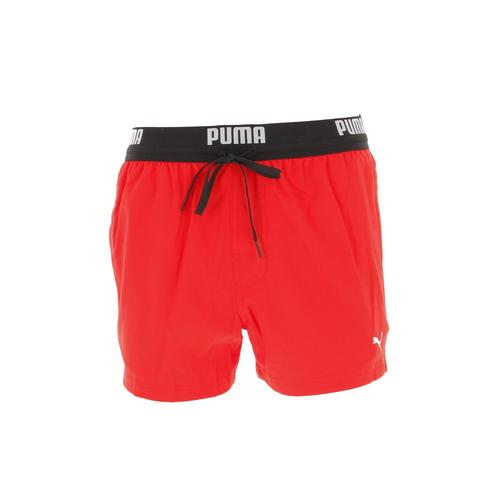 Short De Bain Puma Puma Swim Men Logo Short Length Swim Shorts 1p Rouge
