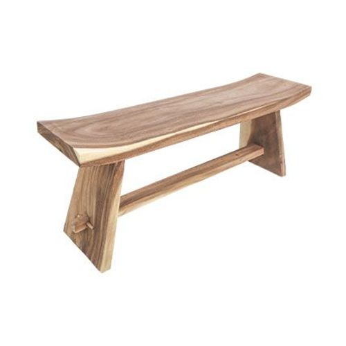 Banc 150x30x47 Cm En Bois Exotique Naturel