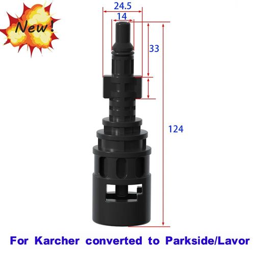 ROUE-Adaptateur de buse pour nettoyeur haute pression,accessoire de lave-auto,pour Karcher Parkside - Type Or