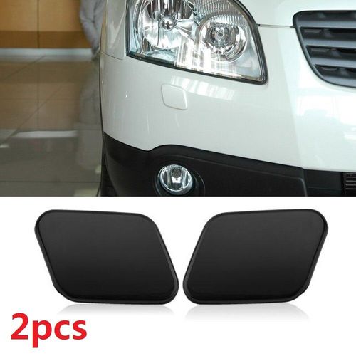 Capqx-Buse de pulvérisation de lave-phare,couvercle de buse de jet d'eau du soleil,coque de couvercle,Nissan Qashqai J10,2009,2010,2011,2012,2013 - Type 2pcs cover