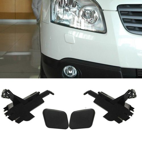 Capqx-Buse de pulvérisation de lave-phare,couvercle de buse de jet d'eau du soleil,coque de couvercle,Nissan Qashqai J10,2009,2010,2011,2012,2013 - Type 4PCS