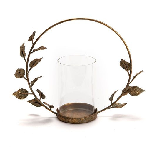 Photophore Gynko Leaf 29,5x9x22x5 cm (lot de 2)