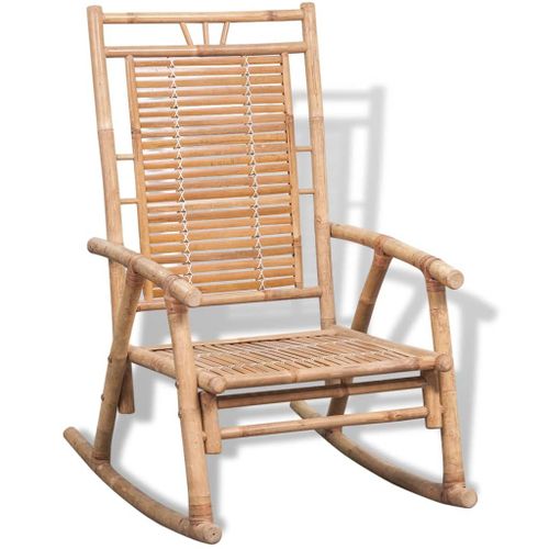 Vidaxl Chaise À Bascule En Bambou