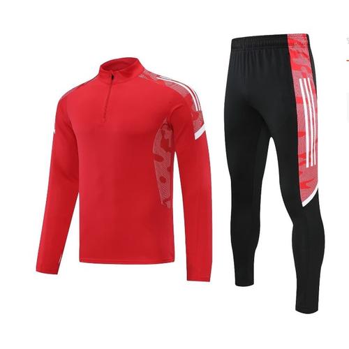 Maillot De Foot Pour Enfant Manches Longue Et Pantalons Ensemble De Football Training Vetement