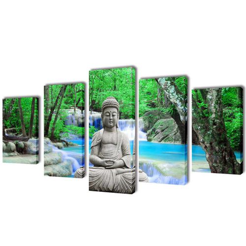 Set De Toiles Murales Imprimées Bouddha 200 X 100 Cm