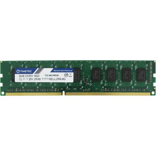 Hynix IC 8 Go DDR3L 1600 MHz PC3-12800 Unbuffered ECC 1,35 V CL11 2Rx8 Mise à Niveau du Module RAM de mémoire de Serveur UDIMM à Double Rang 240 Broches