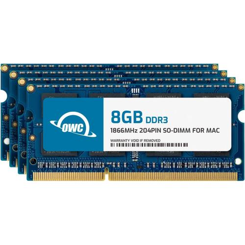 32 Go (4 x 8 Go) 1867 MHz DDR3 So-DIMM PC3-14900 204 Pin CL11 de mémoire additionnelle, (1867DDR3S32S)