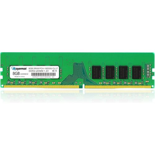 DDR4 Mémoire RAM 8 Go DDR4 PC4-19200U 2400 MHz 288 PIN UDIMM 1,2 V CL17 2Rx8 Desktop RAM Module de mémoire