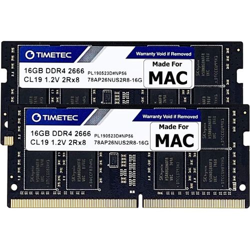 32 Go KIT(2x16 Go) Compatible avec Apple DDR4 2666 MHz / 2667 MHz pour iMac mi-2020 (20,1/20,2)/mi-2019 (19,1) 27"" avec Retina 5K, Fin 2018 Mac Mini (8, 1) RAM PC4-21333/PC4-21300 Mac