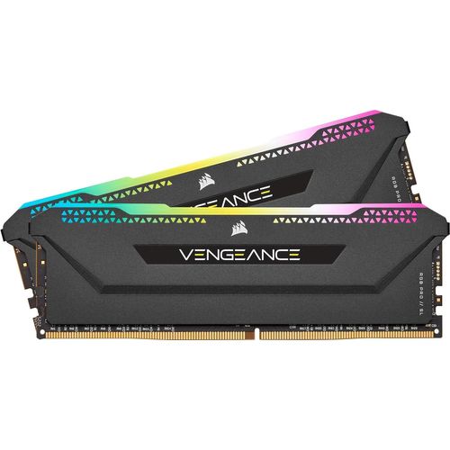 Vengeance RGB PRO SL 32GB (2x16GB) DDR4 3200MHz C16, Kit de mémoire de bureau éclairé (10 LEDs adressables individuellement, optimisé pour la bande passante et les temps de réponse) Noir