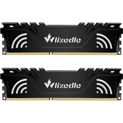 DDR3 Mémoire RAM 16Go Kit (2x8Go) 1600MHz CL11 UDIMM Module de Mémoire PC3-12800 240-Pin 1.5V pour Ordinateur de Bureau, Noir