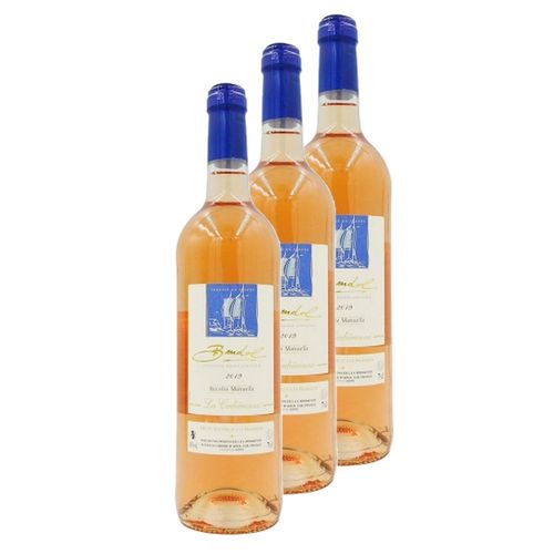 Lot 3x Vin Rosé Bandol - Bouteille 750ml