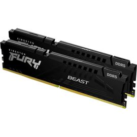 FURY Beast Black EXPO DDR5 16GB (2x8GB) 5200MT/s DDR5 CL36 DIMM Mémoire pour PC de Gamer Kit de 2- KF552C36BBEK2-16