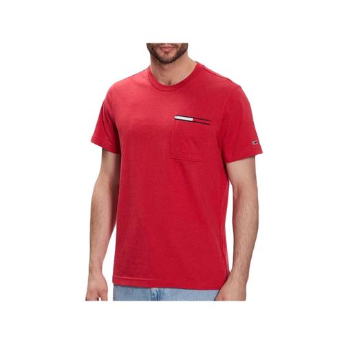 T Shirt Tommy Jeans Essential Flag Homme Rouge