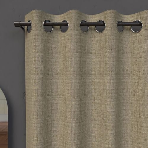 Rideau À Oeillets 100% Occultant 135x250 Cm Eclipse Taupe, Par Soleil D'ocre