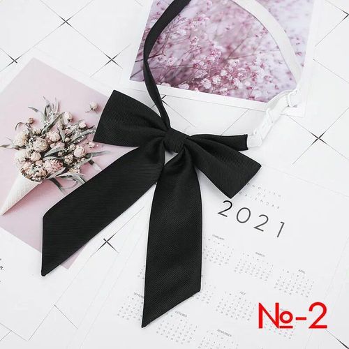 Noeud Papillon Étudiant Pour Dames,Solide Jk Business Bow Aught,Uniforme Scolaire Papillon Bleu,Cravates De Cou Pour Femmes Skinny Gravatas