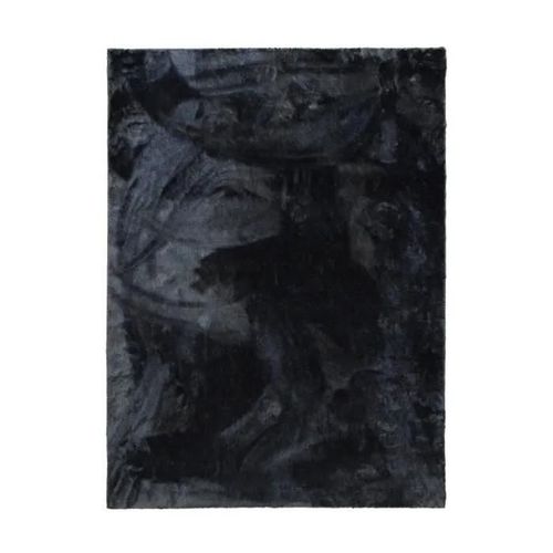TENDREMENT - Tapis uni gris foncé en polyester 120x160