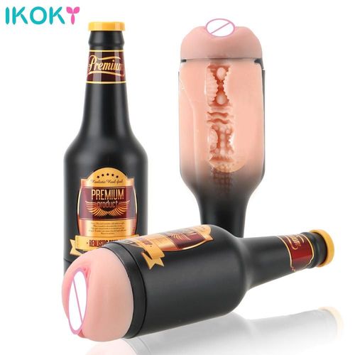 Masturbateur Manuel Pour Homme, Sextoys, Chatte Ora Douce, Vrai Vagin, Jouets Sexuels Pour Hommes, Bouteille De Bière Portable, Jouet Érotique Pour Adulte