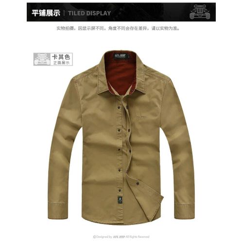 Chemises De Plein Air À Manches Longues Pour Hommes,Coton,Respirant,Printemps-Automne,Sports,Cago,Camping,Escalade,Tactiques De L'armée
