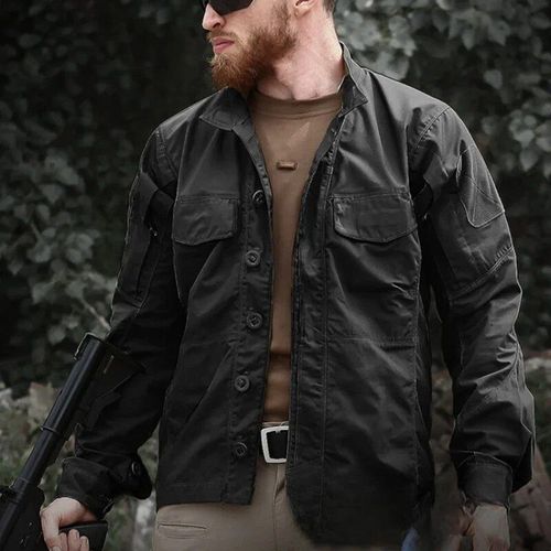 Chemise De Randonnée Multi-Poches Pour Homme,Coupe-Vent,Imperméable,Veste D'extérieur,Résistant À L'usure,Chemises De Trekking De Camping,Printemps,Automne
