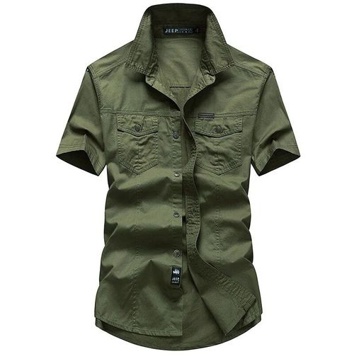 Vêtements D'été De Marque Pour Hommes,Vêtements D'extérieur,Tactiques S,Coton,Grande Taille,Chemises À Manches Courtes,Camisa Masculina