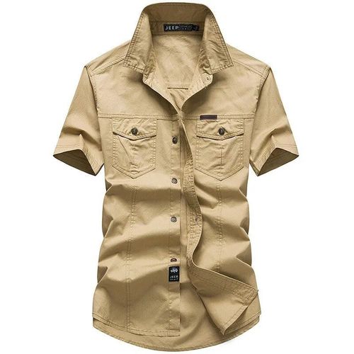 Vêtements D'été De Marque Pour Hommes,Vêtements D'extérieur,Tactiques S,Coton,Grande Taille,Chemises À Manches Courtes,Camisa Masculina