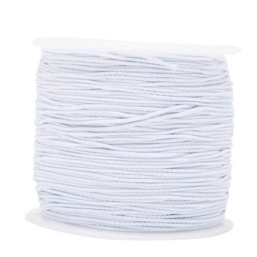 Fil Élastique Extensible En Argent Sterling, 1mm X 100m, Corde Pour Fabrication De Bijoux, Bracelet Blanc